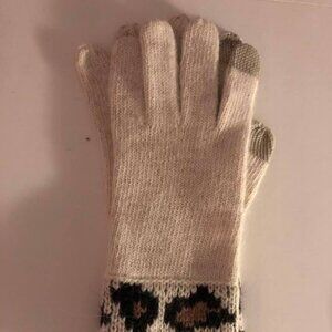 Coach Ocelot Touch Gloves- Leopard Print